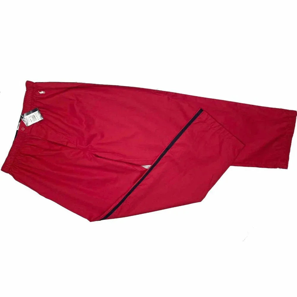 NEW Polo Ralph Lauren Lounge (Pajama) Pants! Red With Navy Stripes